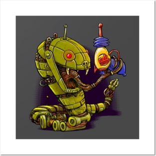 Robot Reptile Raygun! Posters and Art